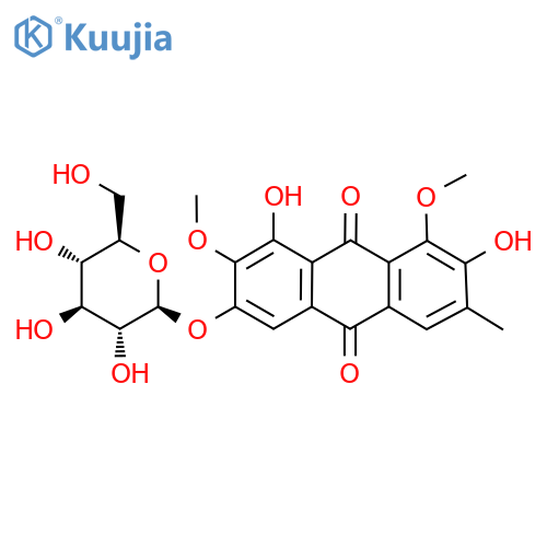 Aurantio-obtusin β-D-glucoside structure