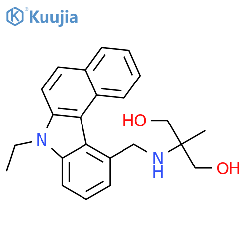1,3-Propanediol,2-[[(7-ethyl-7H-benzo[c]carbazol-11-yl)methyl]amino]-2-methyl- structure