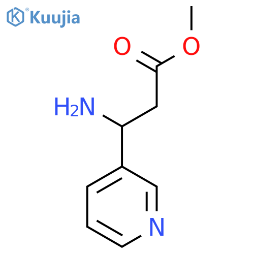 Methyl 3-amino-3-(pyridin-3-yl)propanoate structure