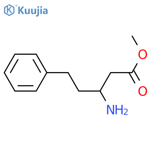 methyl 3-amino-5-phenylpentanoate structure