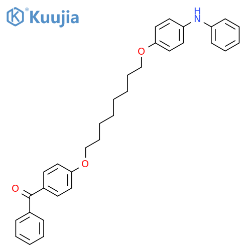 Methanone, phenyl[4-[[8-[4-(phenylamino)phenoxy]octyl]oxy]phenyl]- structure