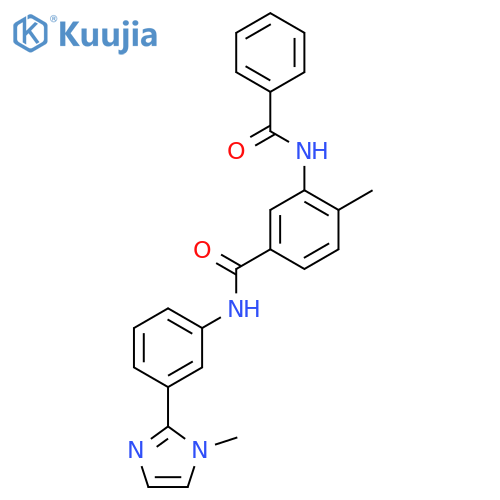 3-Benzamido-4-methyl-N-(3-(1-methyl-1H-imidazol-2-yl)phenyl)benzamide structure
