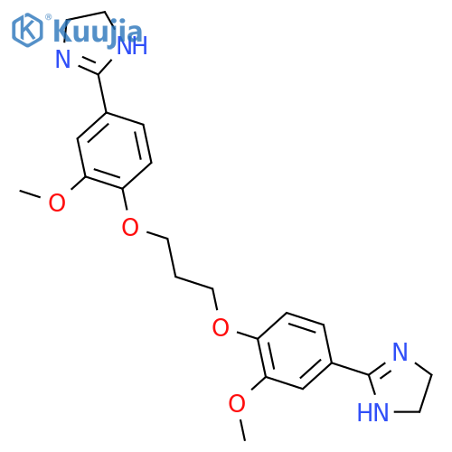 1H-Imidazole,2,2'-[1,3-propanediylbis[oxy(3-methoxy-4,1-phenylene)]]bis[4,5-dihydro-,hydrochloride, (4:7) (9CI) structure