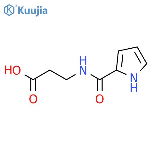 3-(1H-Pyrrole-2-carboxamido)propanoic acid structure