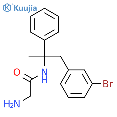 Acetamide, 2-amino-N-[2-(3-bromophenyl)-1-methyl-1-phenylethyl]- structure