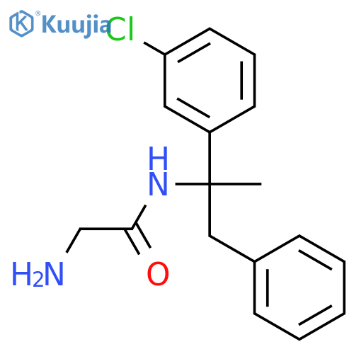 Acetamide, 2-amino-N-[1-(3-chlorophenyl)-1-methyl-2-phenylethyl]- structure