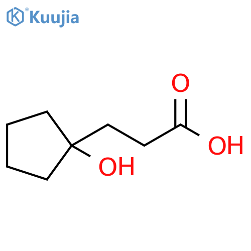 3-(1-hydroxycyclopentyl)propanoic acid structure