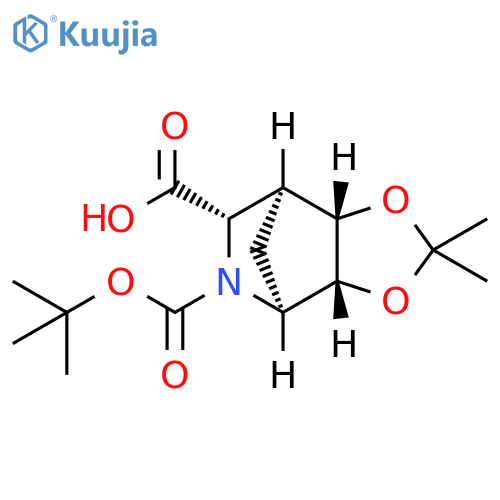 Rel-(3ar,4s,6s,7s,7as)-5-(tert-butoxycarbonyl)-2,2-dimethylhexahydro-4,7-methano[1,3]dioxolo[4,5-c]p structure