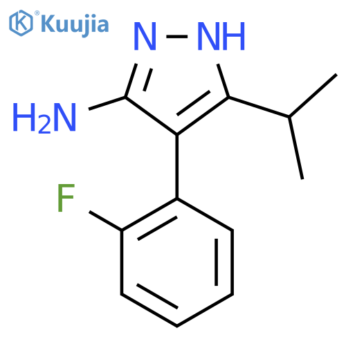 4-(2-fluorophenyl)-3-(propan-2-yl)-1H-pyrazol-5-amine structure