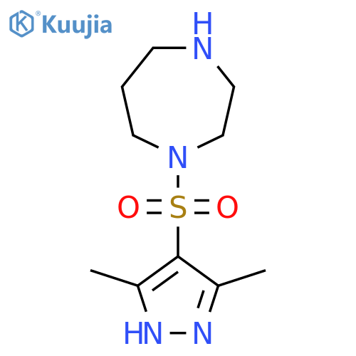 1-((3,5-Dimethyl-1H-pyrazol-4-yl)sulfonyl)-1,4-diazepane structure