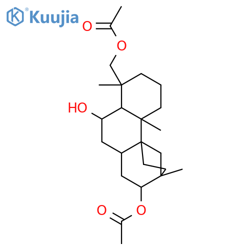 9,11a-Methano-11aH-cyclohepta[a]naphthalene-5,8-diol,4-[(acetyloxy)methyl]tetradecahydro-4,9,11b-trimethyl-, 8-acetate,(4R,4aR,5R,6aS,8S,9S,11aS,11bS)- (9CI) structure