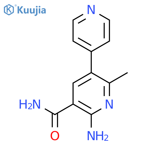 [3,4'-Bipyridine]-5-carboxamide, 6-amino-2-methyl- structure