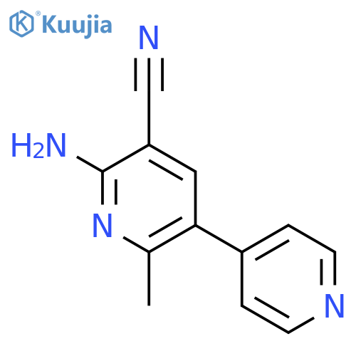 [3,4'-Bipyridine]-5-carbonitrile,6-amino-2-methyl- structure