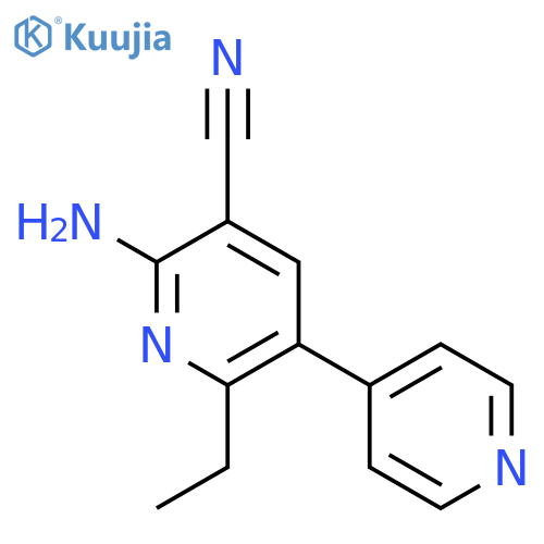 [3,4'-Bipyridine]-5-carbonitrile,6-amino-2-ethyl- structure