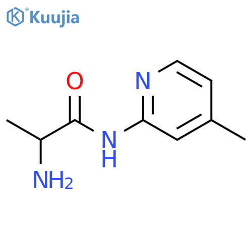 2-Amino-N-(4-methylpyridin-2-yl)propanamide structure