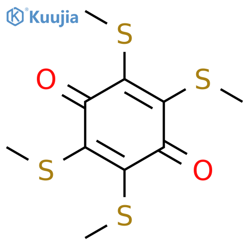 2,5-Cyclohexadiene-1,4-dione,2,3,5,6-tetrakis(methylthio)- structure
