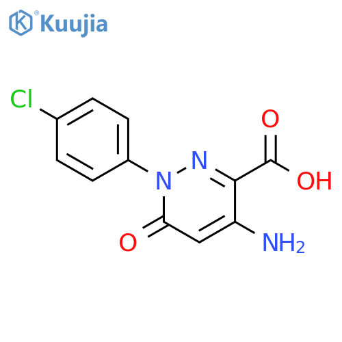 3-Pyridazinecarboxylic acid,4-amino-1-(4-chlorophenyl)-1,6-dihydro-6-oxo- structure