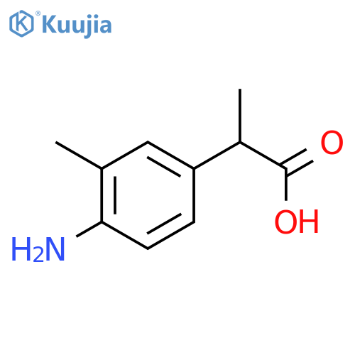 2-(4-Amino-3-methylphenyl)propanoic acid structure