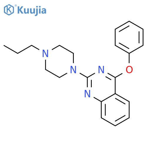 Quinazoline,4-phenoxy-2-(4-propyl-1-piperazinyl)- structure