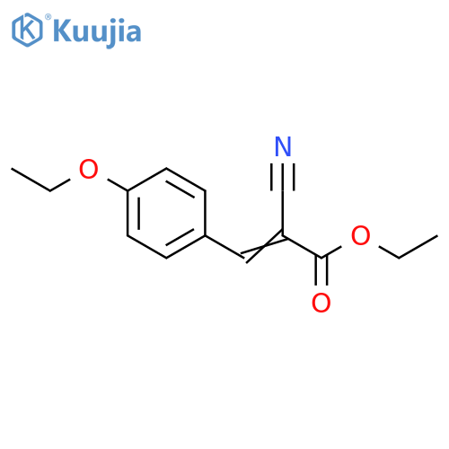 ethyl (2Z)-2-cyano-3-(4-ethoxyphenyl)prop-2-enoate structure