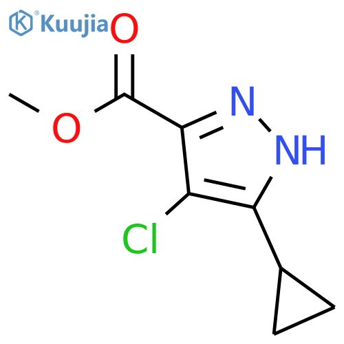 Methyl 4-Chloro-5-Cyclopropyl-1h-Pyrazole-3-Carboxylate structure