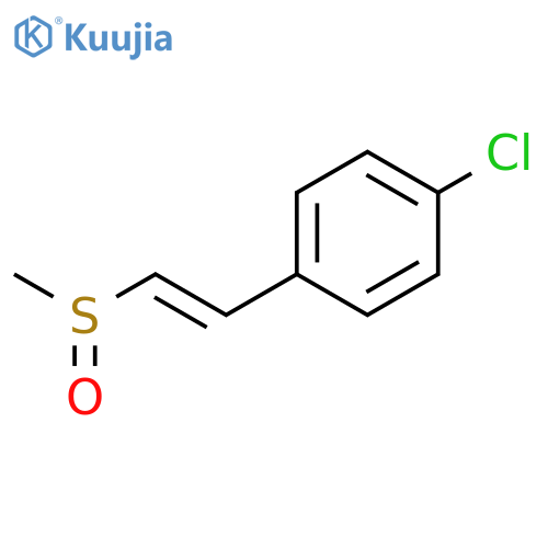 Benzene, 1-chloro-4-[2-(methylsulfinyl)ethenyl]- structure