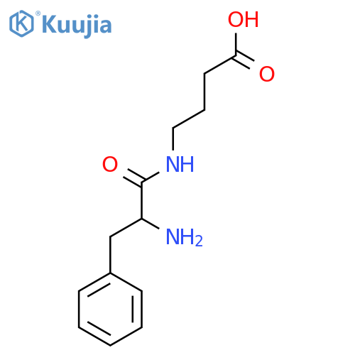 4-(2-amino-3-phenylpropanamido)butanoic acid structure