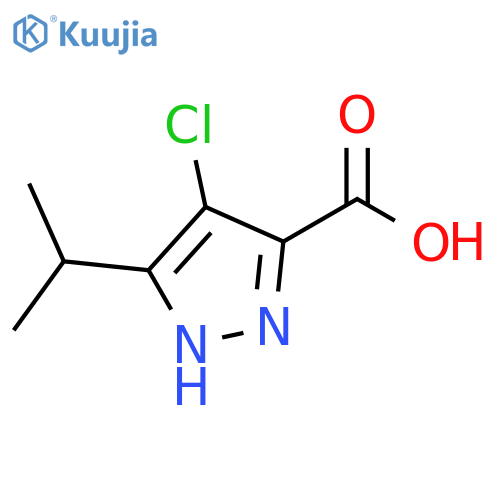 4-chloro-5-(propan-2-yl)-1H-pyrazole-3-carboxylic acid structure