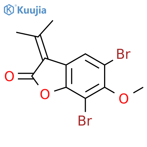 2(3H)-Benzofuranone,5,7-dibromo-6-methoxy-3-(1-methylethylidene)- structure