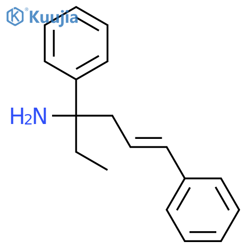 1-ETHYL-1,4-DIPHENYLBUT-3-ENYLAMINE structure