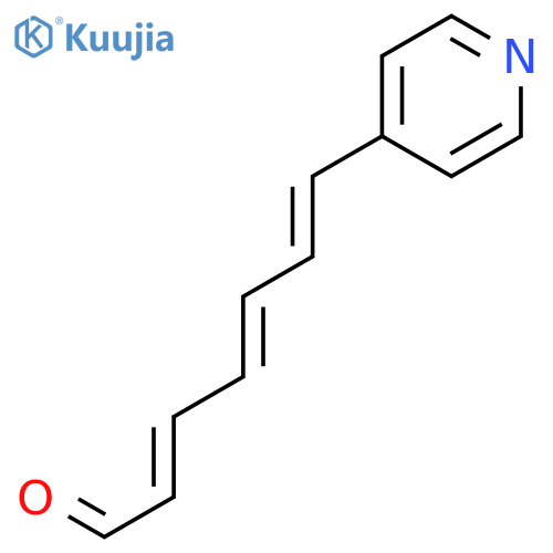 2,4,6-Heptatrienal, 7-(4-pyridinyl)-, (2E,4E,6E)- structure