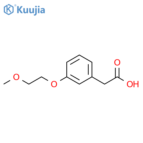 2-3-(2-methoxyethoxy)phenylacetic acid structure
