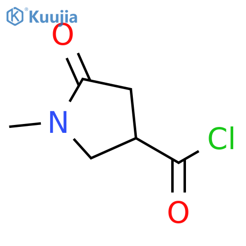 1-Methyl-5-oxopyrrolidine-3-carbonyl chloride structure