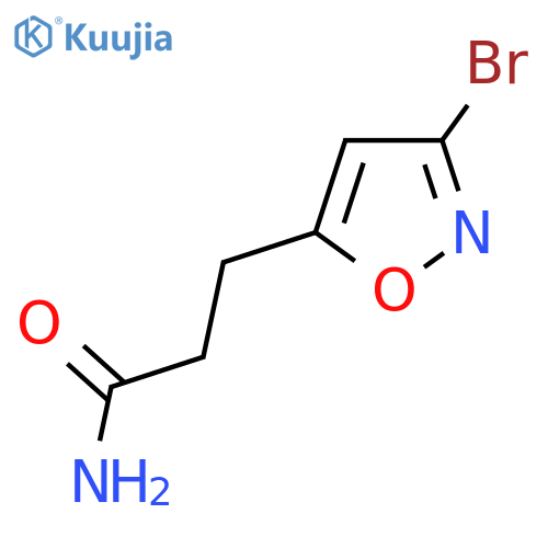 3-(3-Bromoisoxazol-5-yl)propanamide structure