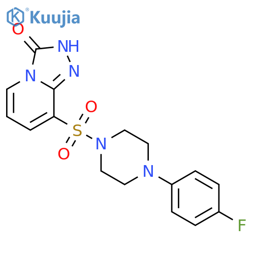 8-{4-(4-Fluorophenyl)piperazin-1-ylsulfonyl}-1,2,4triazolo4,3-apyridin-3(2H)-one structure