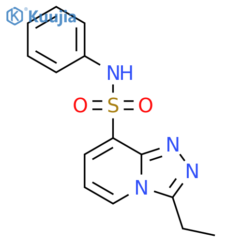 3-ethyl-N-phenyl1,2,4triazolo4,3-apyridine-8-sulfonamide structure
