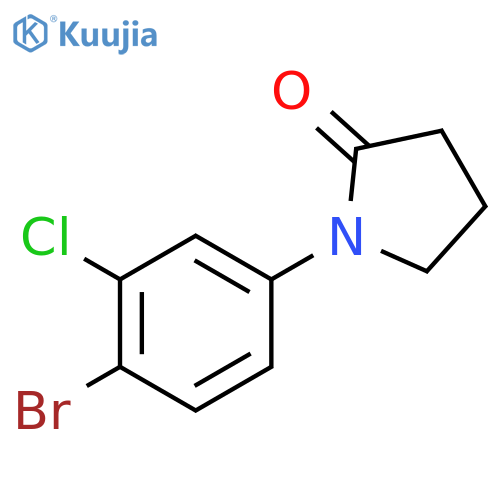 1-(4-Bromo-3-chlorophenyl)pyrrolidin-2-one structure