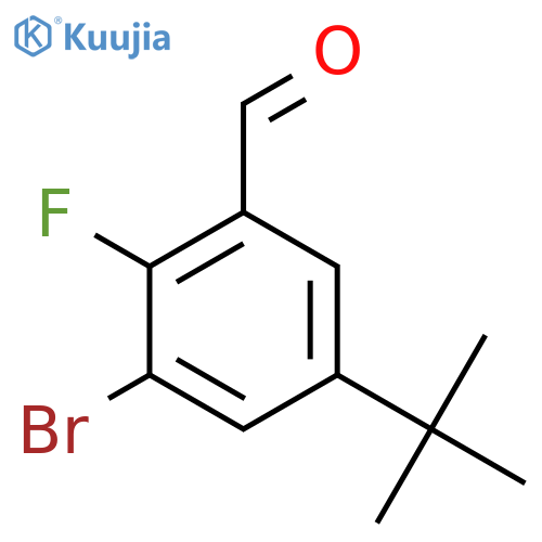 3-Bromo-5-t-butyl-2-fluorobenzaldehyde structure