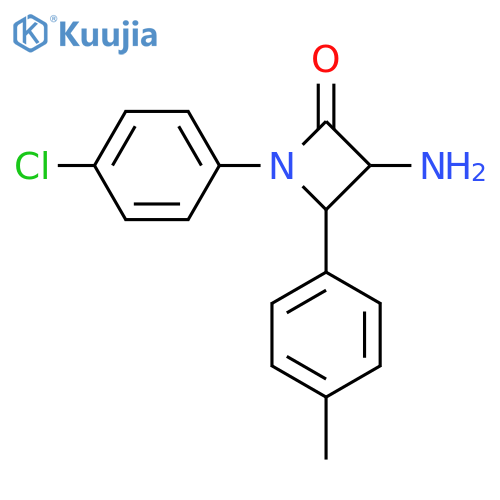 3-Amino-1-(4-chloro-phenyl)-4-p-tolyl-azetidin-2-one structure