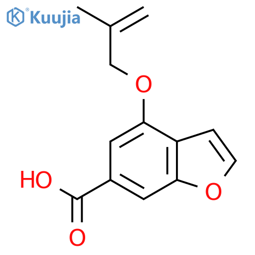4-((2-Methylallyl)oxy)benzofuran-6-carboxylicacid structure