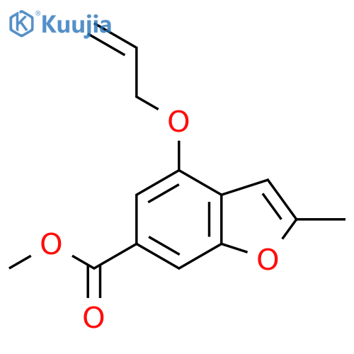 Methyl4-(allyloxy)-2-methylbenzofuran-6-carboxylate structure