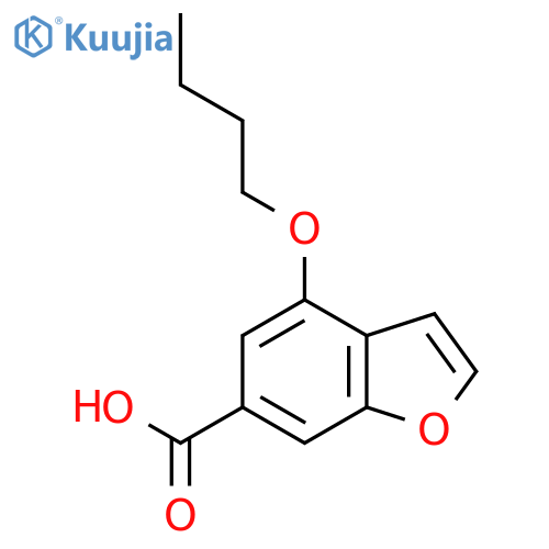 4-Butoxybenzofuran-6-carboxylicacid structure