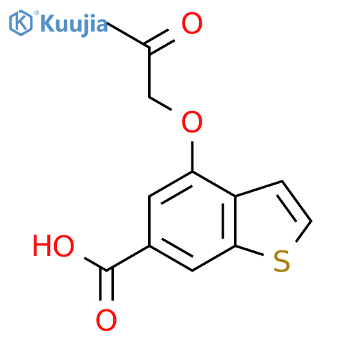 4-(2-Oxopropoxy)benzo[b]thiophene-6-carboxylicacid structure