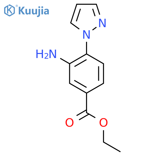 Ethyl 3-amino-4-(1H-pyraZol-1-yl)benZoate structure