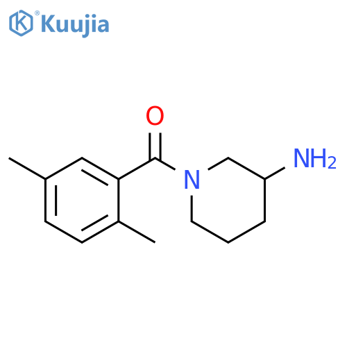 1-(2,5-dimethylbenzoyl)piperidin-3-amine structure
