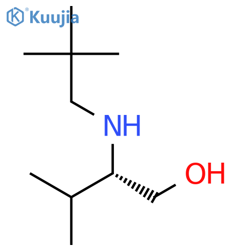 1-Butanol, 2-[(2,2-dimethylpropyl)amino]-3-methyl-, (2S)- structure