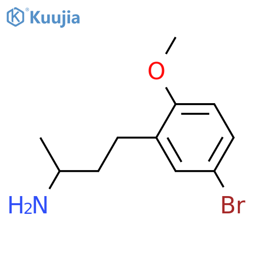 4-(5-bromo-2-methoxyphenyl)butan-2-amine structure