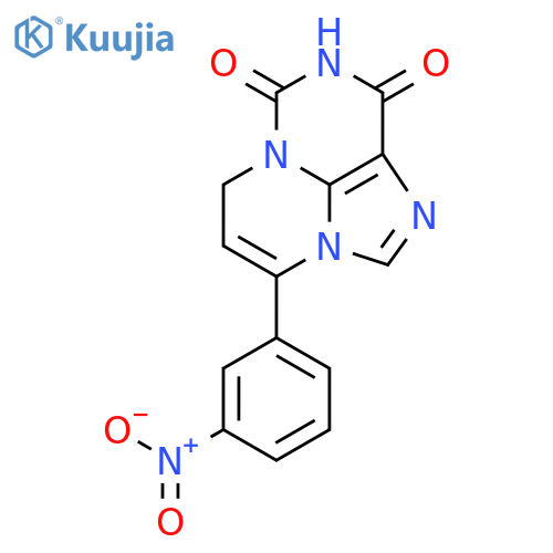 6H,8H-Pyrimido[1,2,3-cd]purine-8,10(9H)-dione, 4-(3-nitrophenyl)- structure
