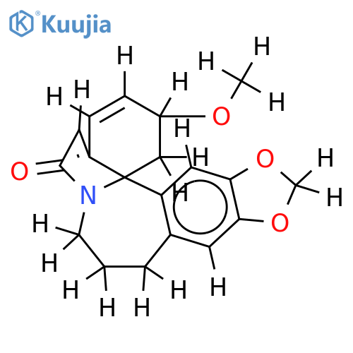 15,16-methanediyldioxy-3alpha-methoxy-11a-homo-erythrina-1,6-dien-8-one structure
