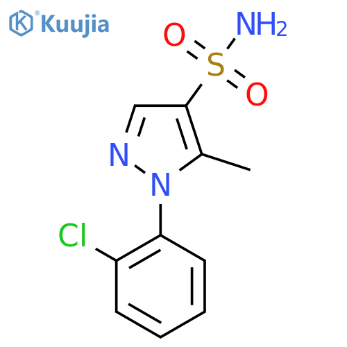 1-(2-chlorophenyl)-5-methyl-1H-pyrazole-4-sulfonamide structure